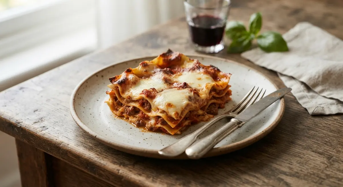 Leftover Lasagna Slice Lunchbox
